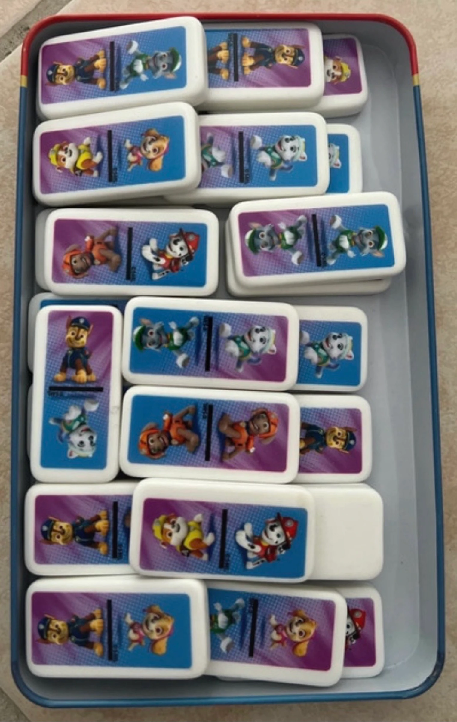 Juego de dominó Pat’ Patrouille (Paw Patrol) – Caja de metal – photo 3
